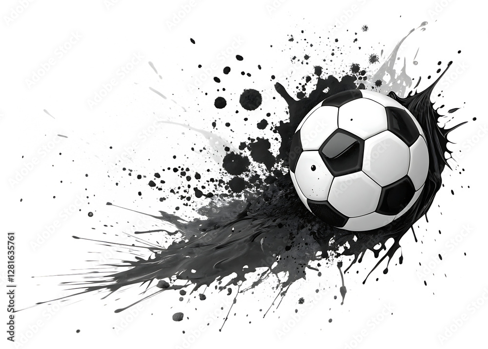 Fototapeta premium soccer ball in the shape of a heart