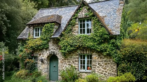 old house in the middle of a dense forest