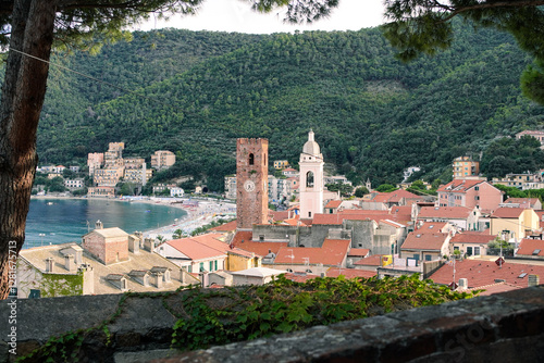 view of the old town of noli italy