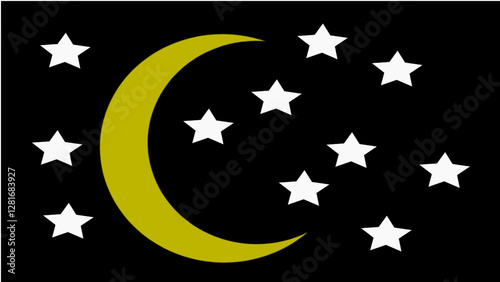 moon and stars