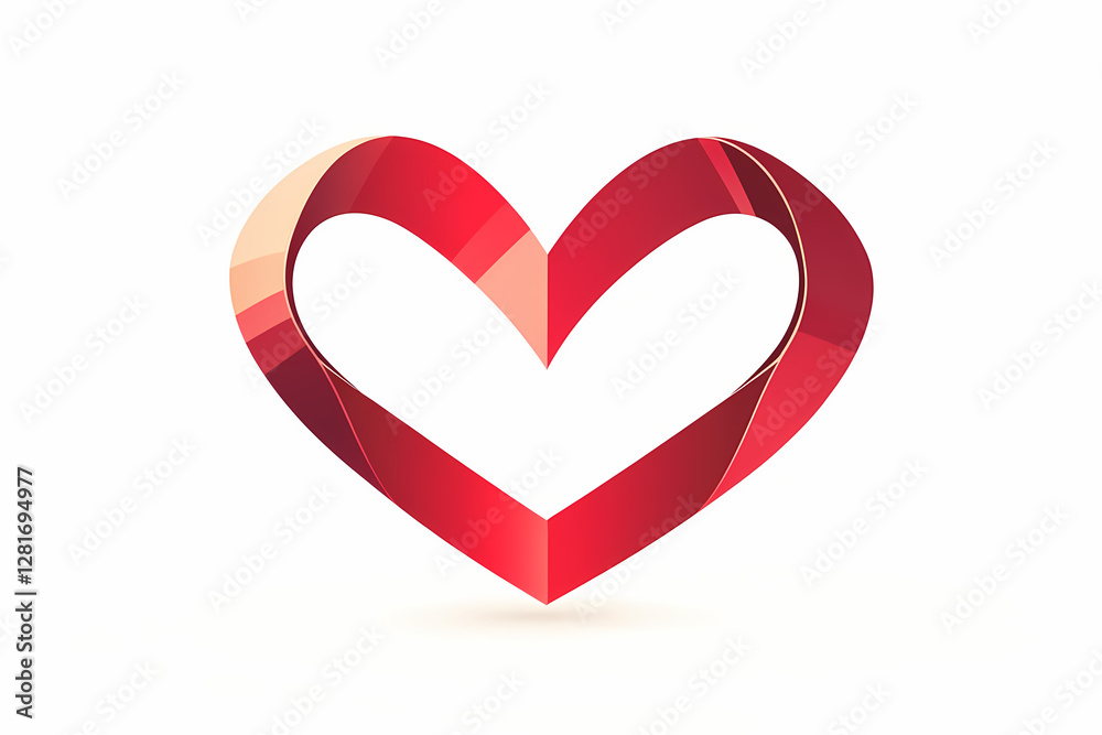 Infinity symbol with heart endings in vector style Infinity symbol with heart endings in vector style