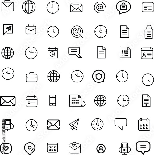 Professional Business Operations and Corporate Success Icon Collection