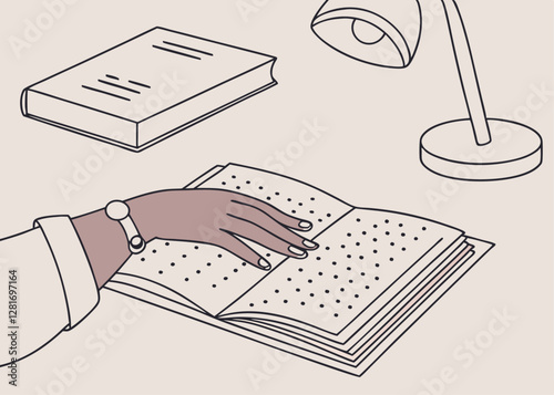 Hand Writing in Braille on an Open Book, Highlighting the Importance of Accessible Education