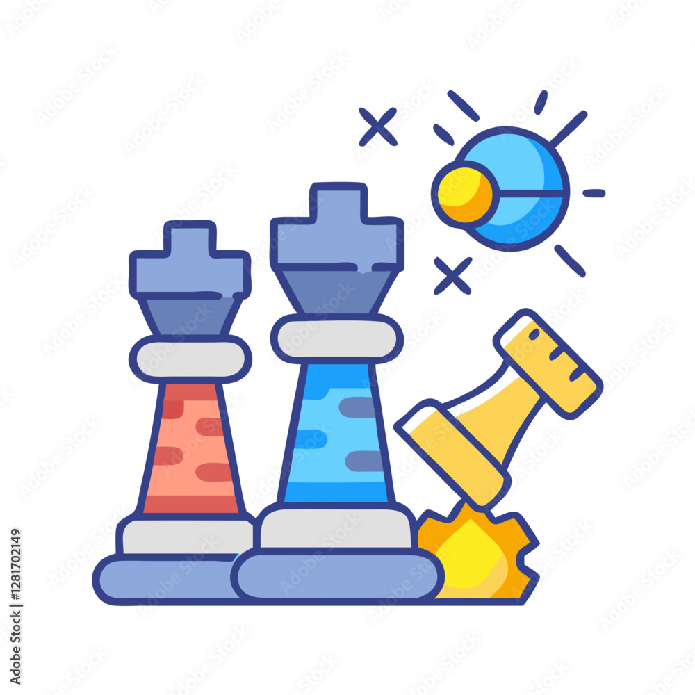 Strategy Game War Pieces – Vector Icons and Illustrations for Gaming Projects. Strategy Game War Pieces – Vector Icons and Illustrations for Gaming Projects.