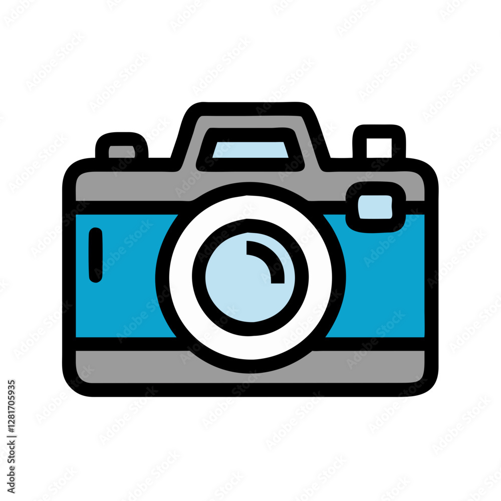 vector icon of a street photography camera, perfect for design projects related to photography, urban life, and visual storytelling. High-quality vector illustration available. vector icon of a street photography camera, perfect for design projects related to photography, urban life, and visual storytelling. High-quality vector illustration available.