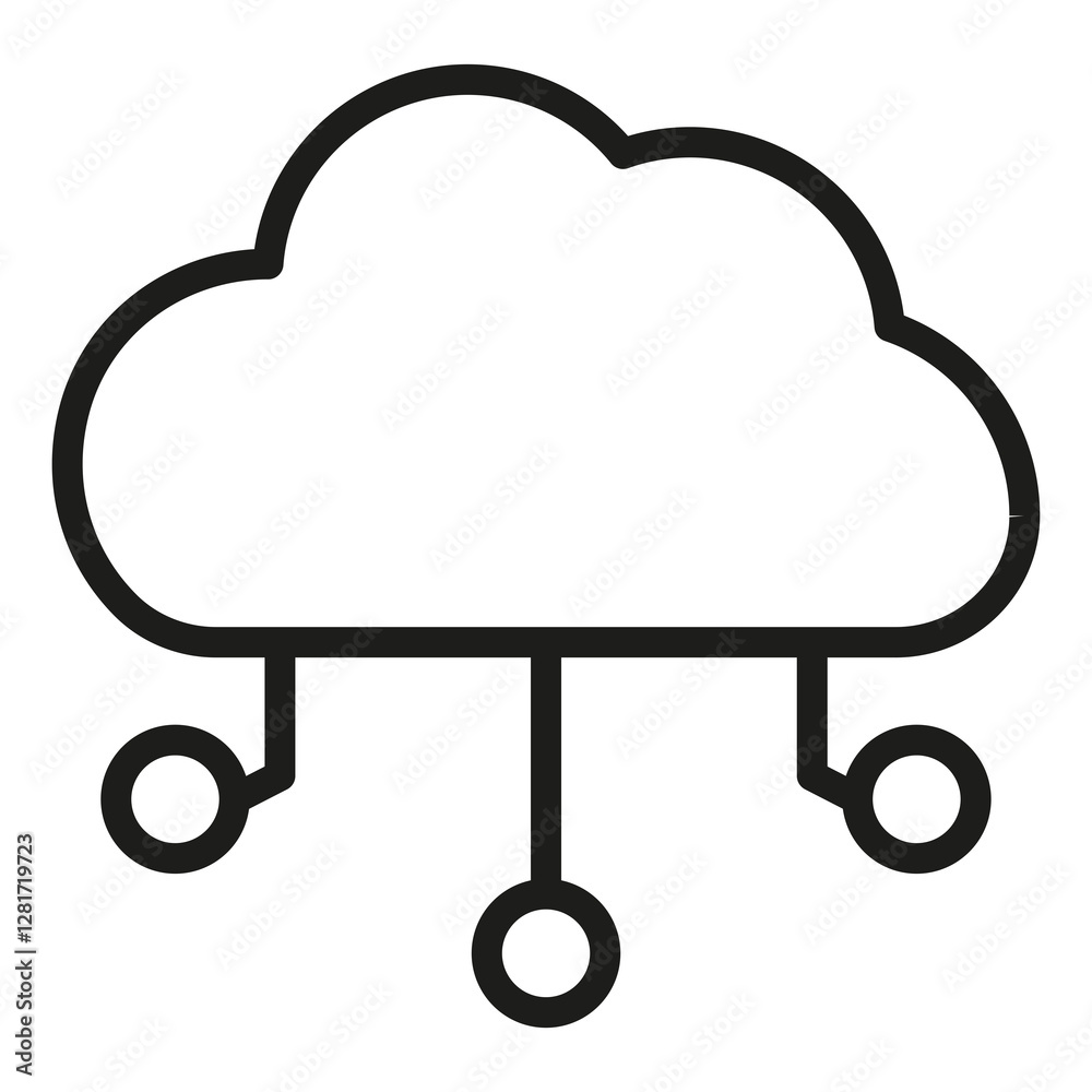 cloud computing vector icon cloud computing vector icon