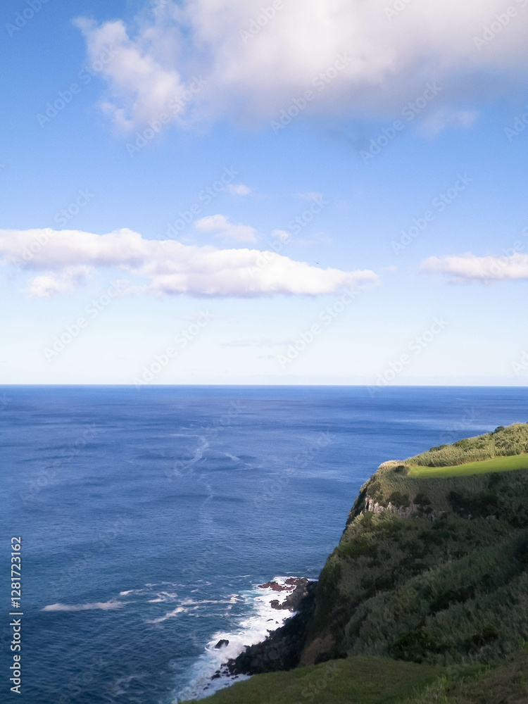 Fototapeta premium Coastal cliffs of Sao Miguel, Azores islands.