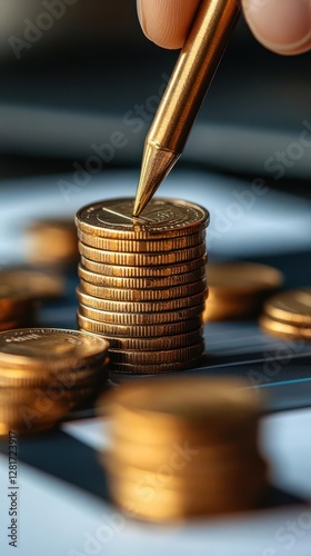 Design an innovative concept illustrating financial inclusion Empower others through loans