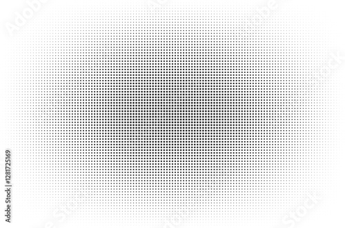 Grunge halftone square shape background.