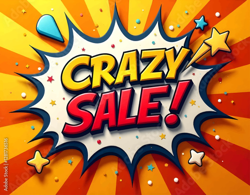 crayz sale lettering, best price lettering, Pop art Vector illustration of Special offer, abstract background, Colorful word graffiti with splash background
