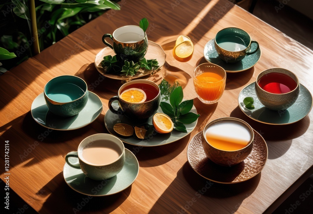 visually appealing drink presentation featuring stylish cups harmonious textures color coordination enhancing aesthetic experience, beverage, glass, ceramic visually appealing drink presentation featuring stylish cups harmonious textures color coordination enhancing aesthetic experience, beverage, glass, ceramic