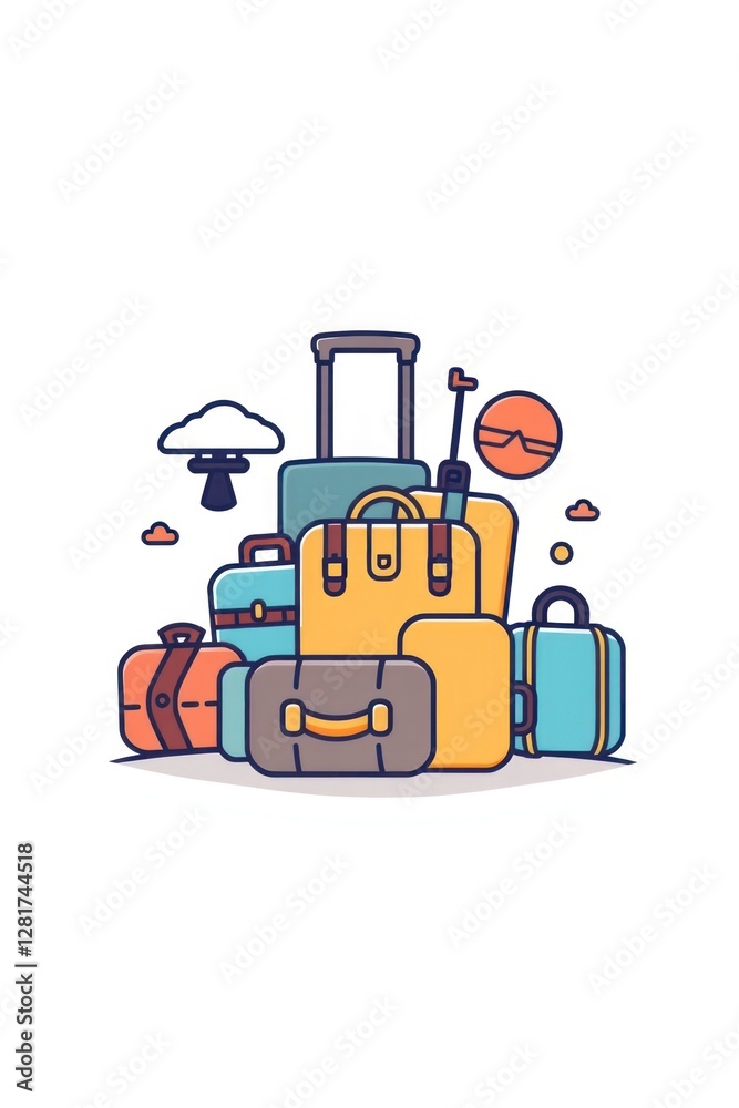 Travel Luggage Bags Suitcases Vacation Trip Travel Luggage Bags Suitcases Vacation Trip