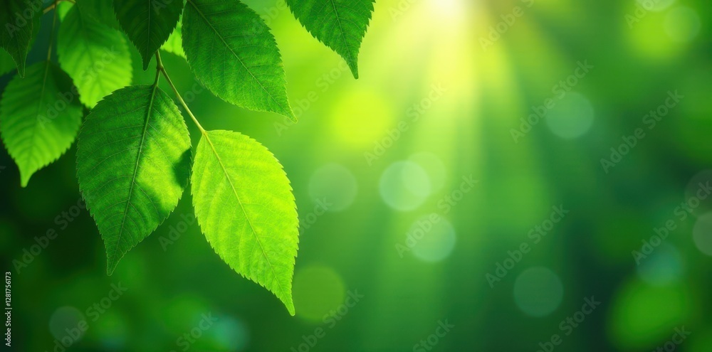 Intricate network of fresh green leaves, dappled light , summer, vibrant Intricate network of fresh green leaves, dappled light , summer, vibrant