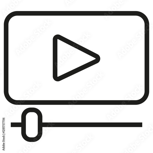 video player vector icon