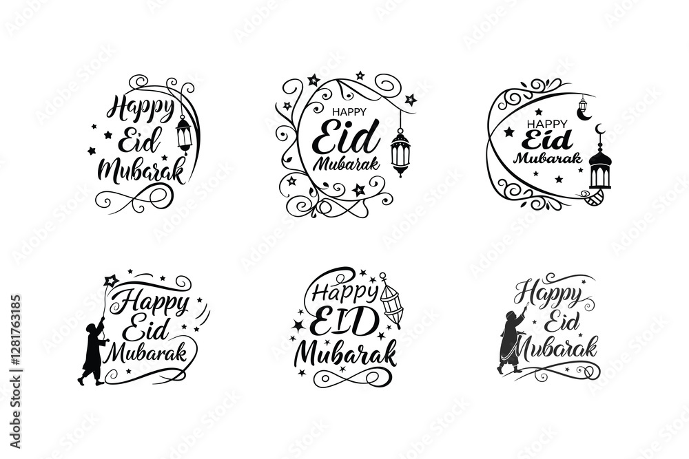 Exclusive Eid Typography Bundle – Stylish Islamic Calligraphy & Elegant Fonts