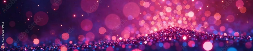Iridescent glitter lights suspended in mid air, nebula, glass, atmospheric Iridescent glitter lights suspended in mid air, nebula, glass, atmospheric