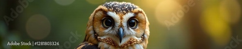 Soft focus on owlet's face, emphasizing large round eyes and small beak, nature, wildlife photography, nocturnal