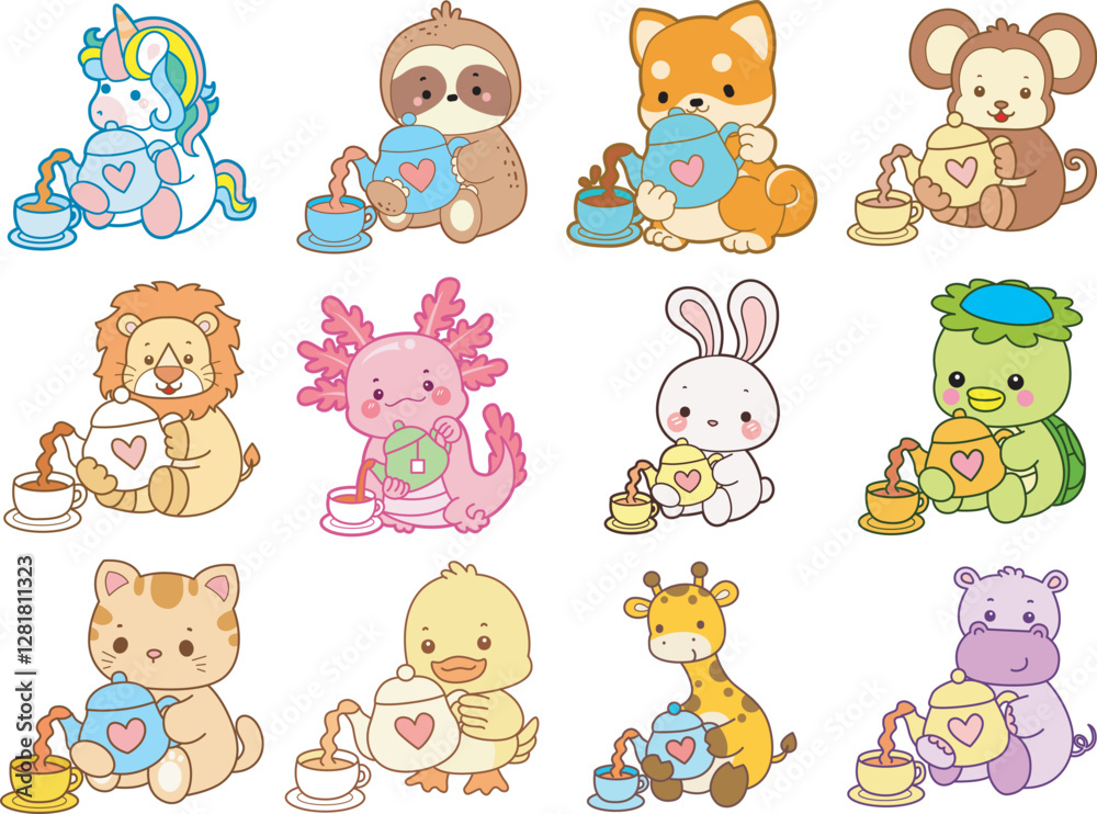 Set Vector Stock Illustrations Isolated of Baby Animals.
Cute animals with various activities.
Funny sticker of animal kids. Set Vector Stock Illustrations Isolated of Baby Animals.
Cute animals with various activities.
Funny sticker of animal kids.
