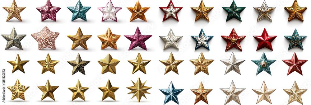 Fototapeta premium Vector illustration of star design on a white background