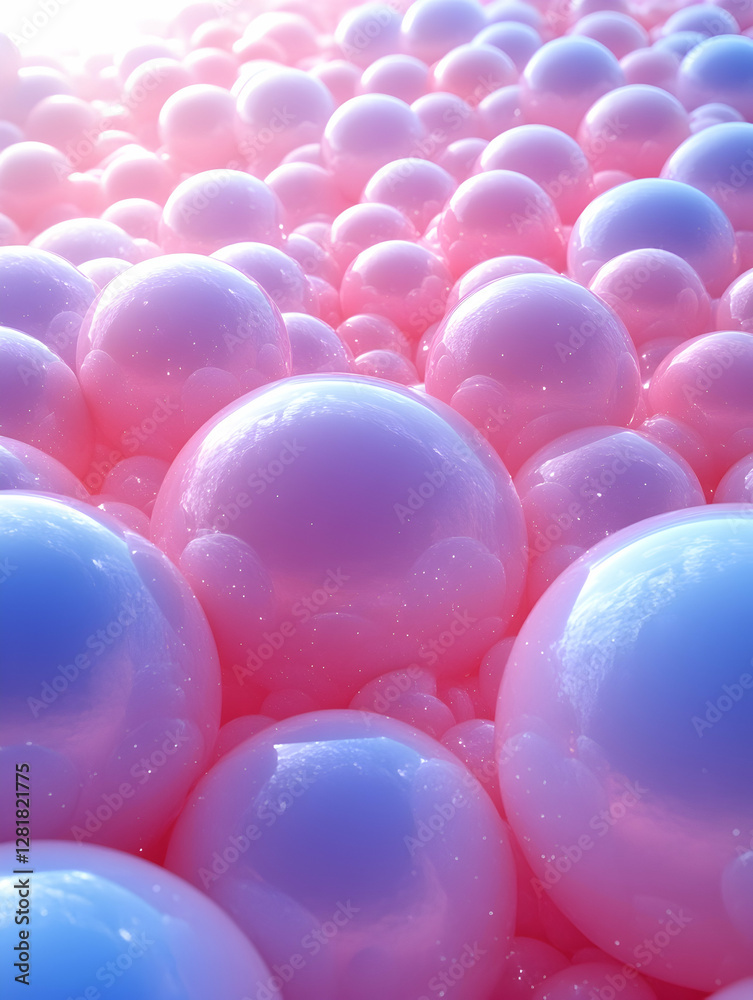 Pink and blue spheres, abstract background, light, texture, for design Pink and blue spheres, abstract background, light, texture, for design
