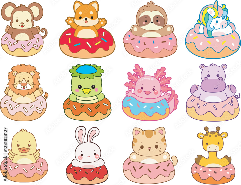 Set Vector Stock Illustrations Isolated of Baby Animals.
Cute animals with various activities.
Funny sticker of animal kids. Set Vector Stock Illustrations Isolated of Baby Animals.
Cute animals with various activities.
Funny sticker of animal kids.