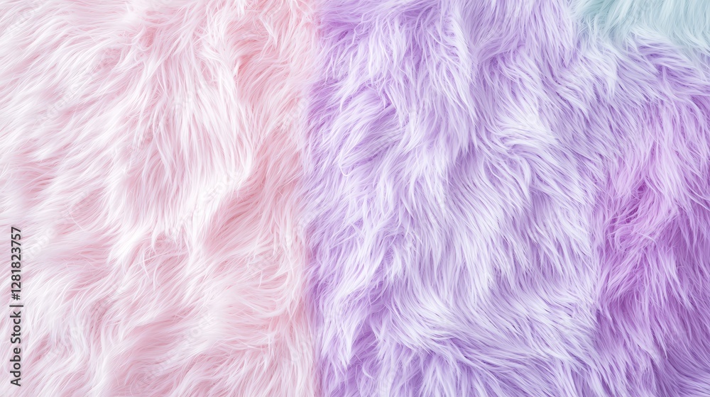 Textured wall with a faux fur finish in soft pastel shades: A dreamy interior design element featuring a plush faux fur-textured wall in soft pinks, lavenders, and pale blues, adding a cozy yet Textured wall with a faux fur finish in soft pastel shades: A dreamy interior design element featuring a plush faux fur-textured wall in soft pinks, lavenders, and pale blues, adding a cozy yet