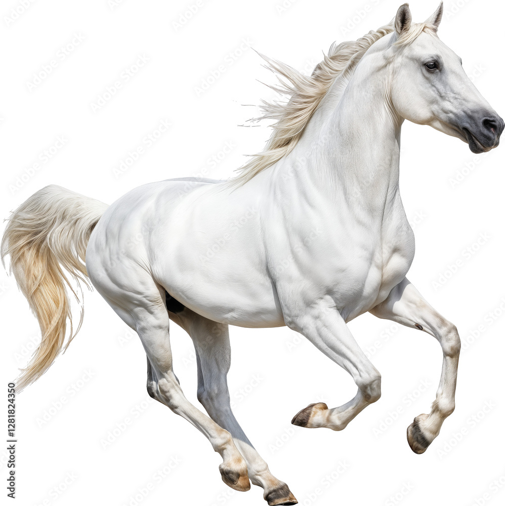 Graceful White Stallion Graceful White Stallion
