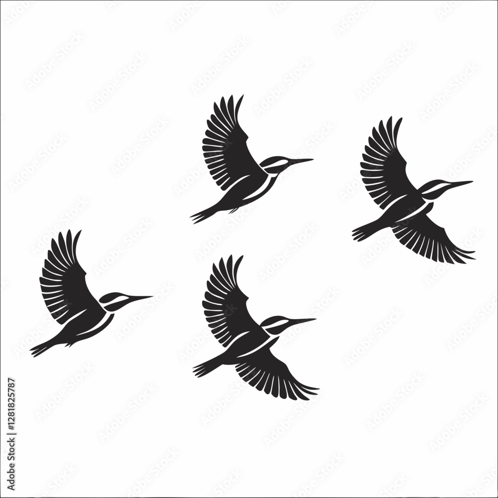 Fototapeta premium set of birds