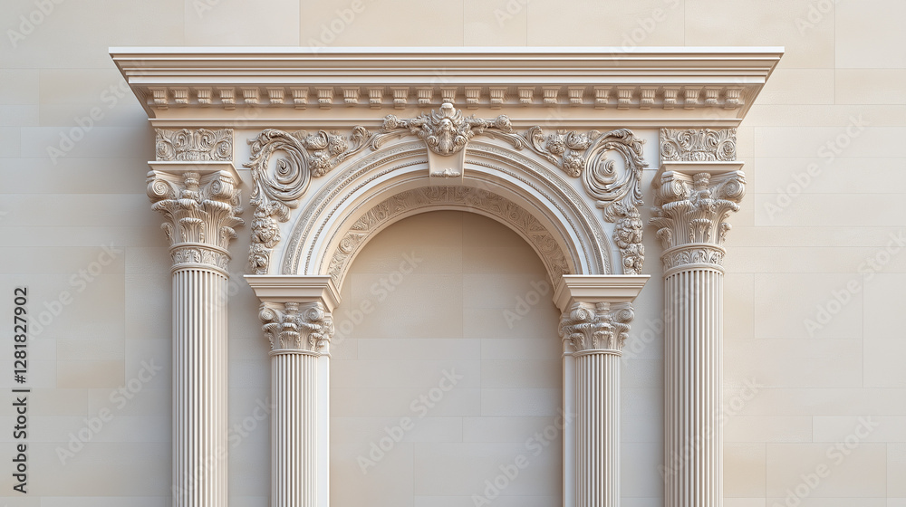 Fototapeta premium detail of the facade of the palace of the alhambra granada spain