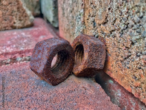 rusty bolt and nut