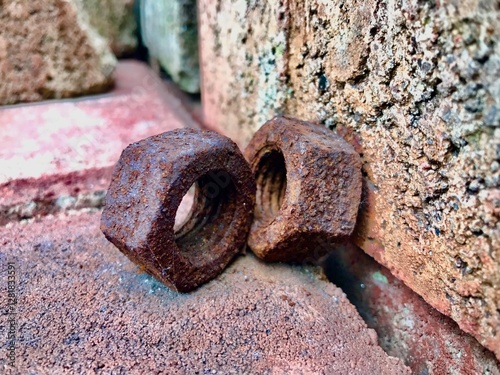 old rusty bolt