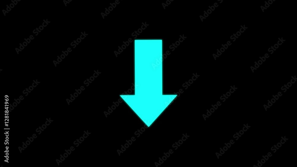 Animated arrow bouncing slide to down.