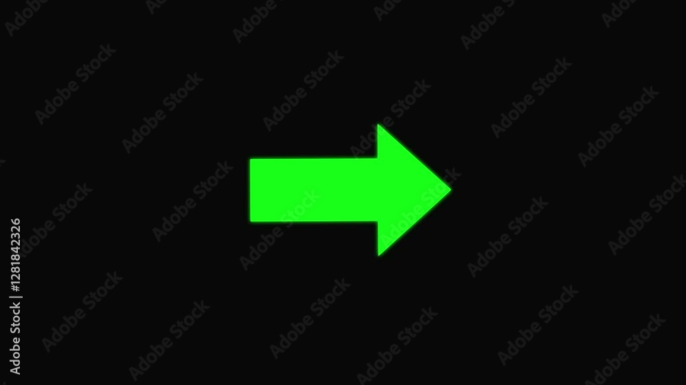 Moving arrow to the side. Moving arrow to the side.