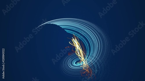 abstract blue wave background