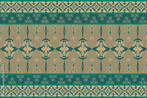Fabric pattern native american design geometric pattern navajo , boho , american indian style pattern seamless vector for fabric patterns, curtains or home decorations.