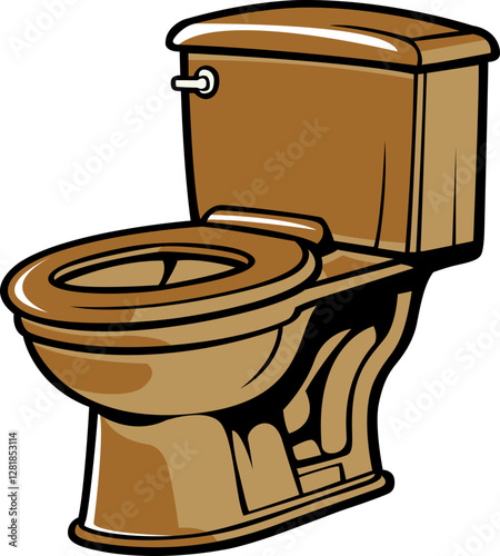 modern looking blue and white toilet seats potty image hand drawn image PNG transparent background