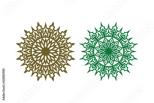 Mandala pattern in applied