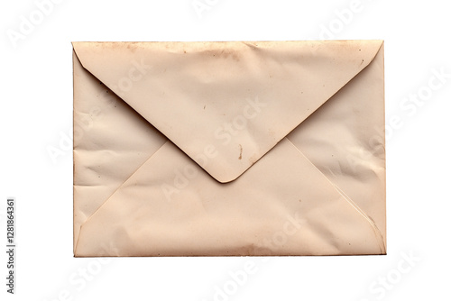 Vintage Envelope: An aged envelope, its paper worn with time, rests serenely. Evoking a sense of nostalgia and the anticipation of heartfelt communication. 