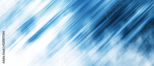 Abstract blue and white diagonal motion blur background with dynamic light and shadow creating a modern artistic effect for creative design