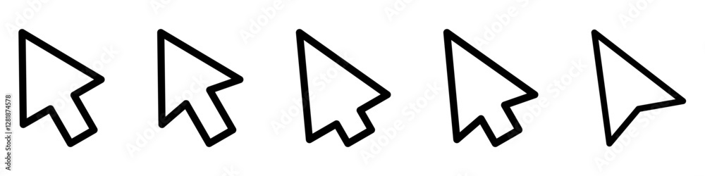 Cursor icon set. Computer cursor. Cursor icon set. Computer cursor.