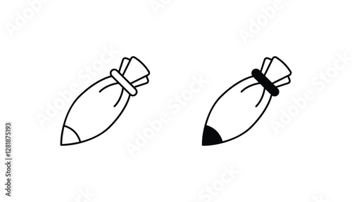 Frosting icon design with white background stock illustration