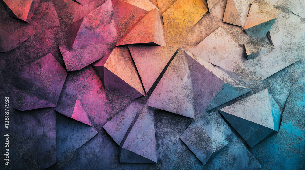 Iridescent geometric pattern wall texture for modern design inspirations Iridescent geometric pattern wall texture for modern design inspirations