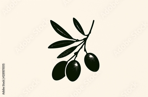 black olives with leaves