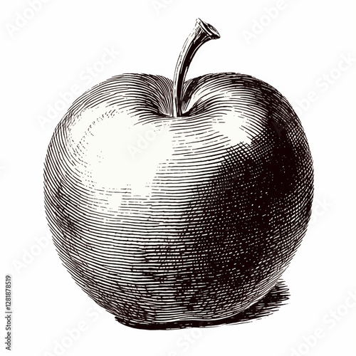 vector illustration of an apple