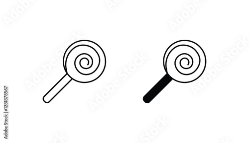 Lollipop icon design with white background stock illustration