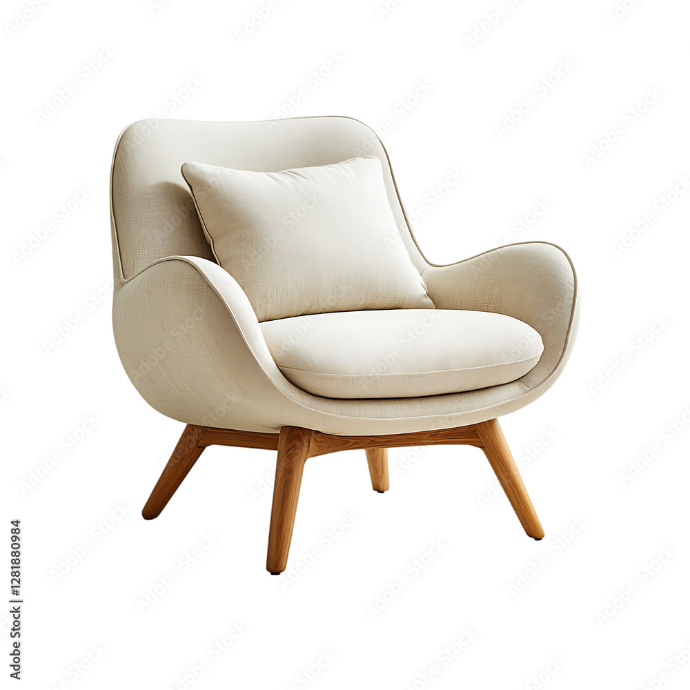 Modern luxury comfortable chair isolated on a transparent background. Modern luxury comfortable chair isolated on a transparent background.