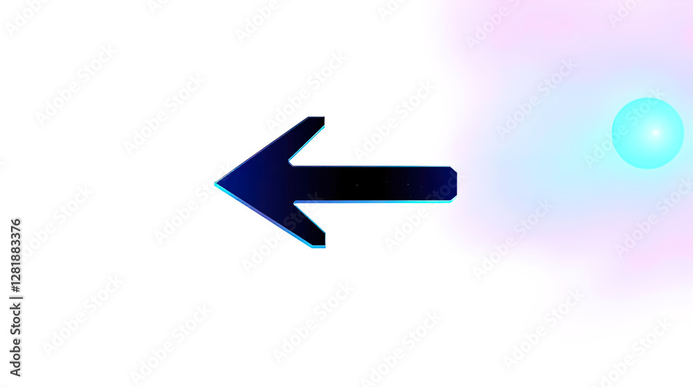 Black arrow pointing to the side. Arrow shape element isolated on white background, vector illustration