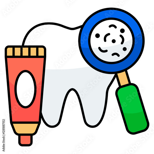 Perfect design icon of search germs