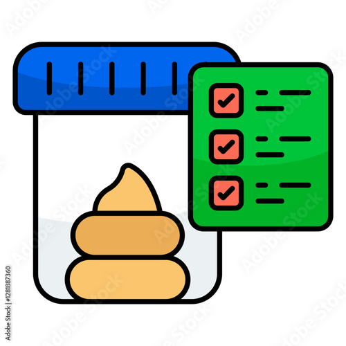 Perfect design icon of stool test