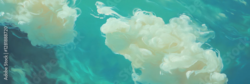 Dreamy light paint texture with delicate feathering for creative artistic design